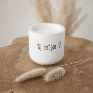 Kaars 'Blij met jou'.