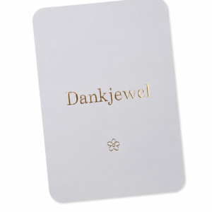 Kaartje 'Dankjewel'.