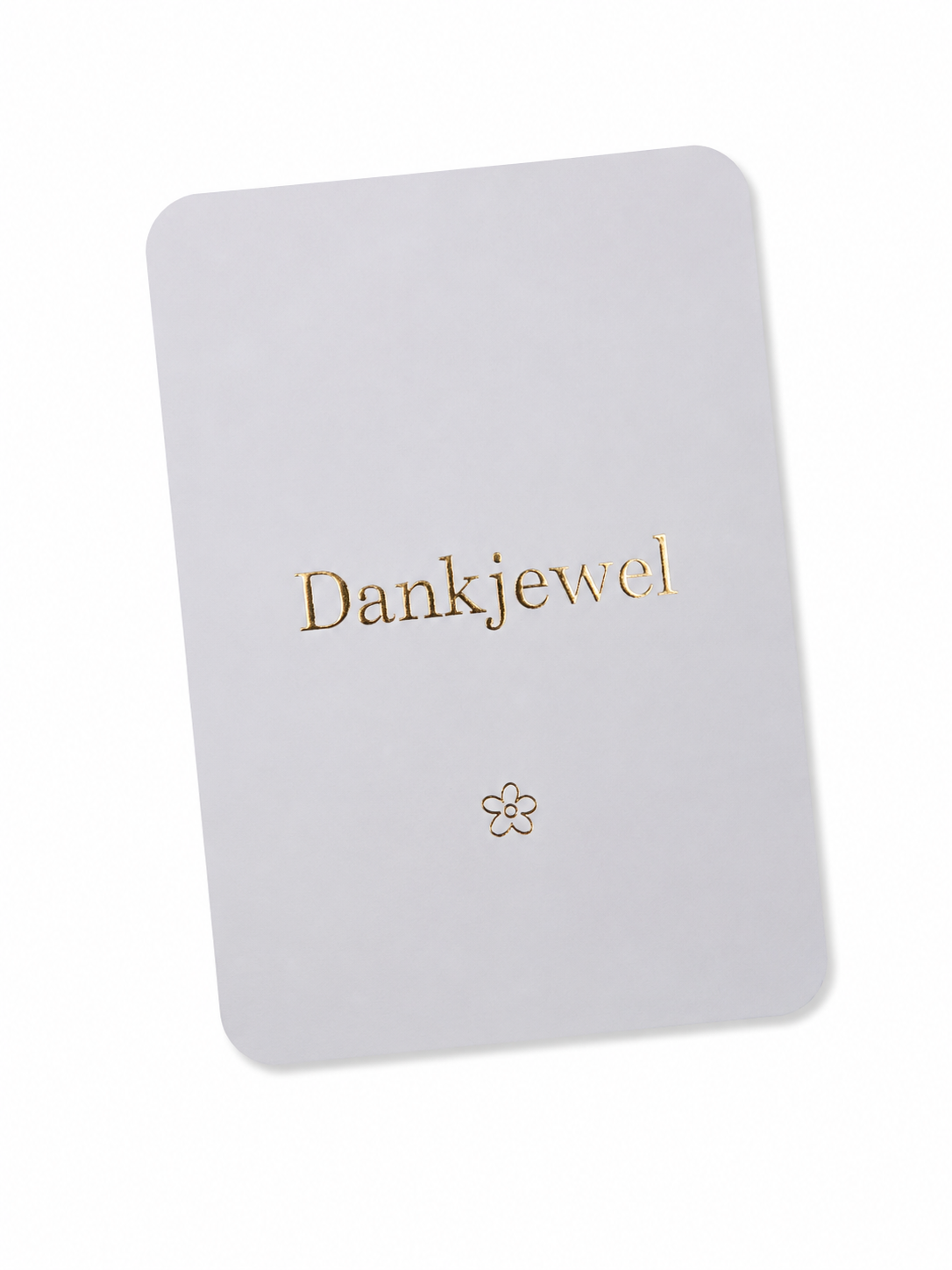 Kaartje 'Dankjewel'.