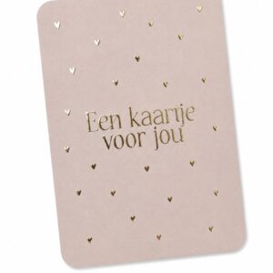 Kaartje 'Een kaartje voor jou'.