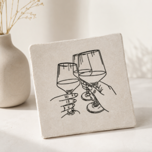 Tegeltje 'Proost'.