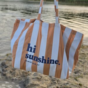 Beach bag 'hi sunshine'.