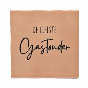 Tegeltje 'de liefste Gastouder'.